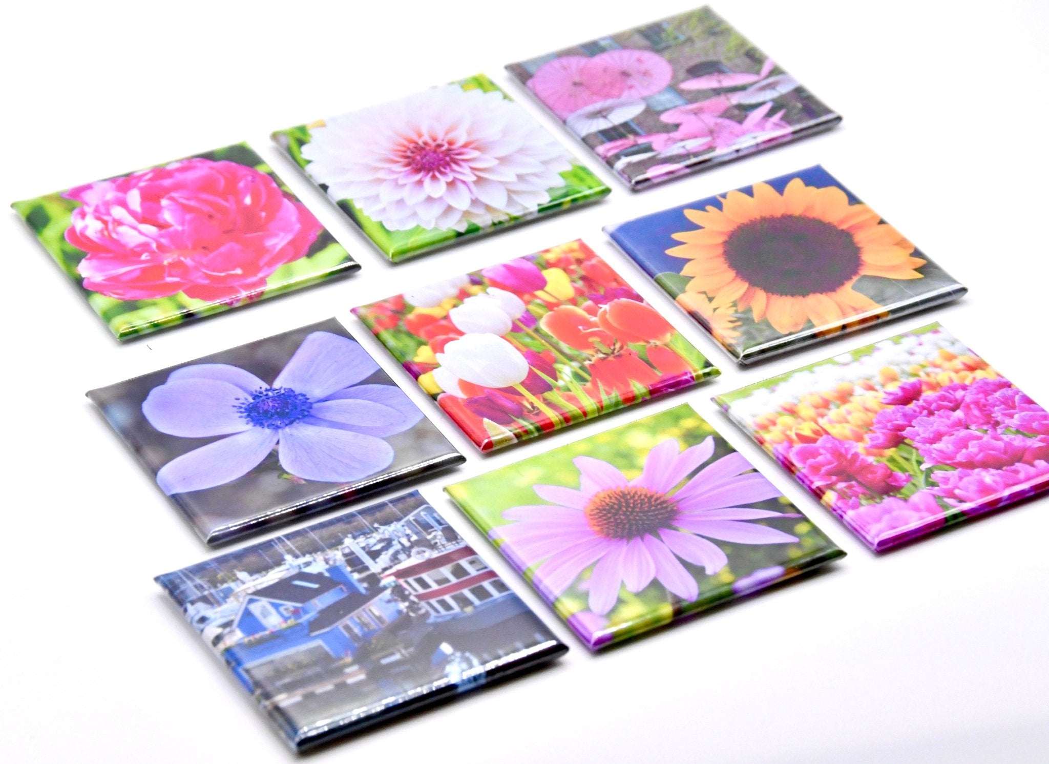 Beautiful Vancouver, BC Floral and Scenic magnets (set of 9 premade magnets) - Bard and Bloom