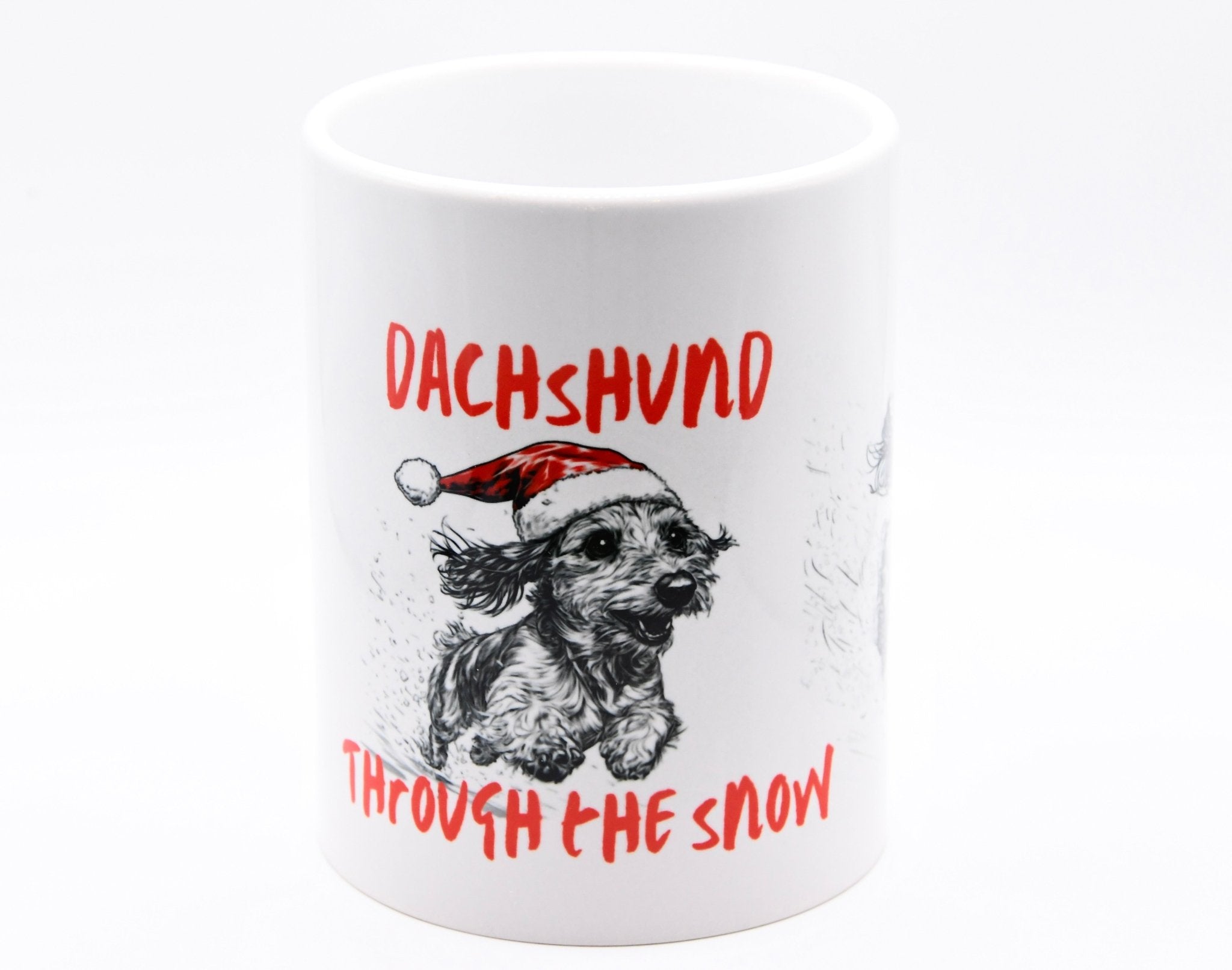 Dachshund through the Snow! coffee mug - Bard and Bloom